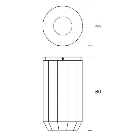 Стойки для мусора из армированного волокном бетона SIT Wuud ARCH-00039938 - Вид №8