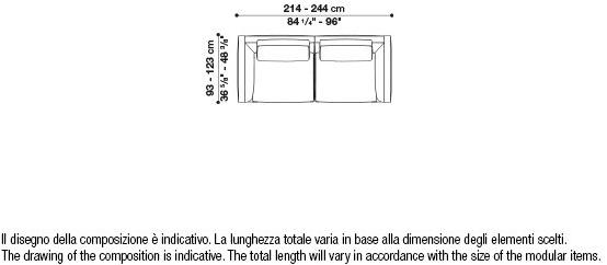 B&B Italia Модульный угловой диван из ткани Richard sun-id-1472345 - Вид №90