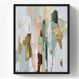 Картина в раме Абстрактные мазки 40x50 см цвет разноцветный