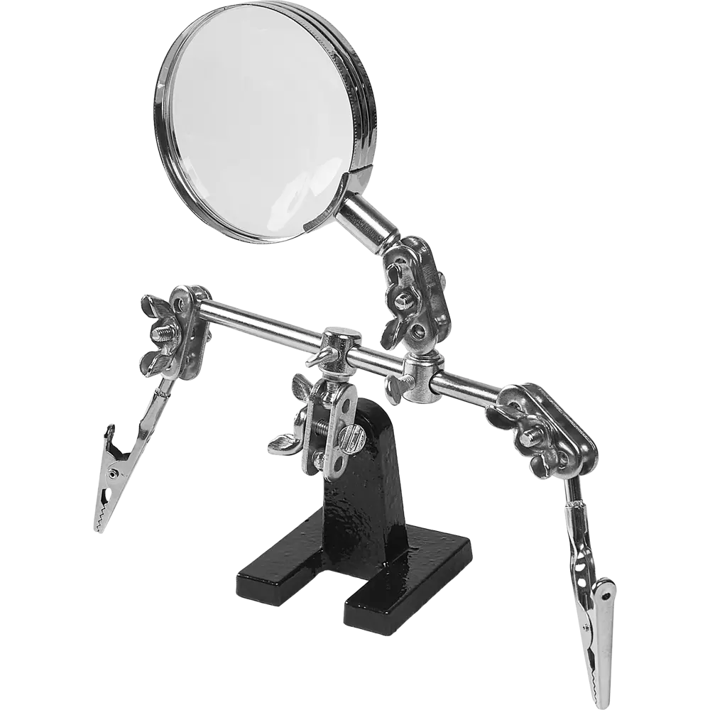 Зажим для пайки с лупой «Третья рука» Спец 3510 STLM-2177031