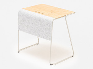 Прямоугольный стол из стали и дерева