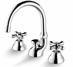 RUBINETTERIE STELLA Смеситель для раковины на 3 отверстия Roma