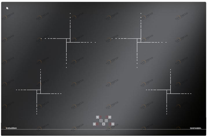 Barazza Встраиваемая индукционная стеклокерамическая плита Mizu kasai 1pkg80n