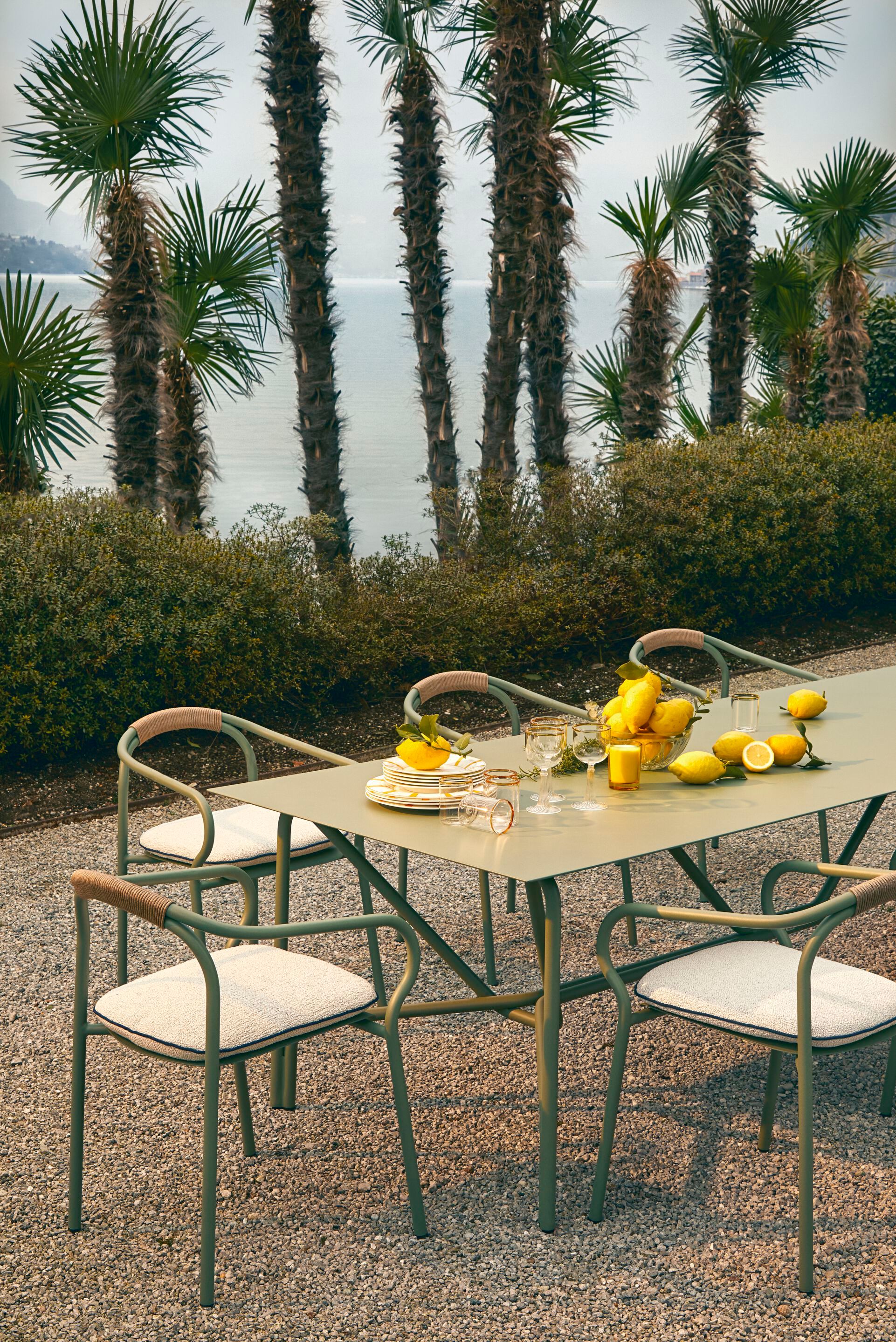 Алюминиевый квадратный садовый стол Unopiù Salò ARCH-00031348 - Вид №4