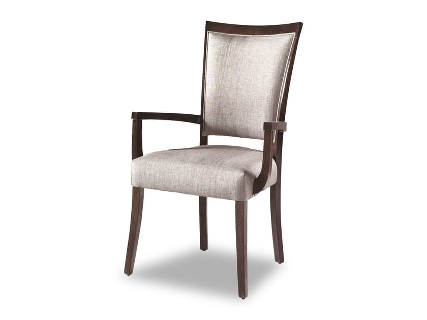 Стул для ресторана из ткани и дерева с подлокотниками Hurtado Evolution ARCH-00134057