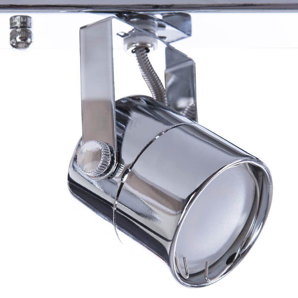 Спот потолочный цвета хром с 4 плафонами Arte Lamp Lente A1310PL-4CC ARTE LAMP 1310 00-3924384 Хром  - Вид №1