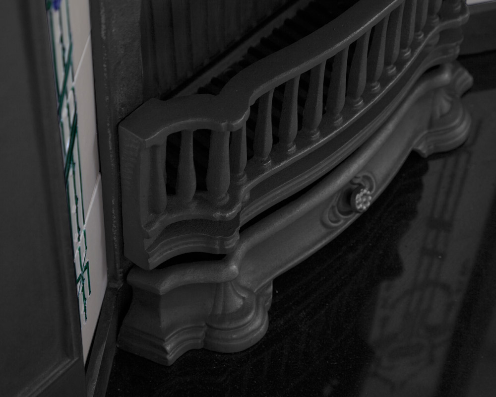 RX133 Валентинка чугунный комбинированный камин Сarronheating  - Вид №4