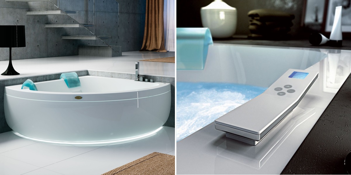 Ванна с гидромассажем "HYDRO TOP" Aquasoul Corner 155 угловая 9443-692A Jacuzzi 9443692A - Вид №1