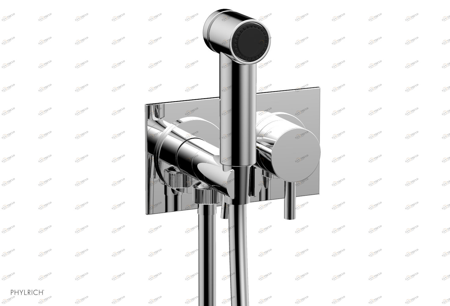 Смеситель для биде BASIC II Phylrich  230-68-026 Хромированный 