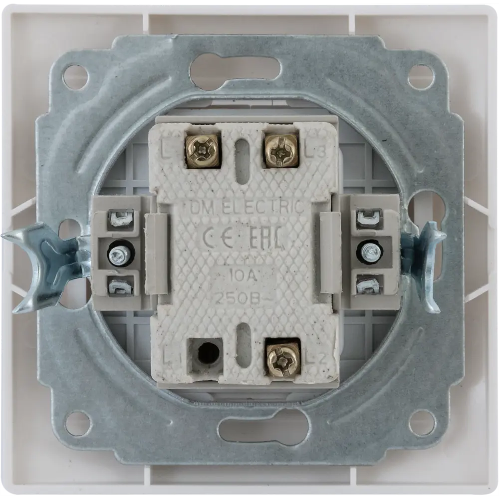 TDM ELECTRIC Выключатель встраиваемый с подсветкой, 2 клавиши, белый 85591337 Таймыр STLM-1114163 - Вид №2