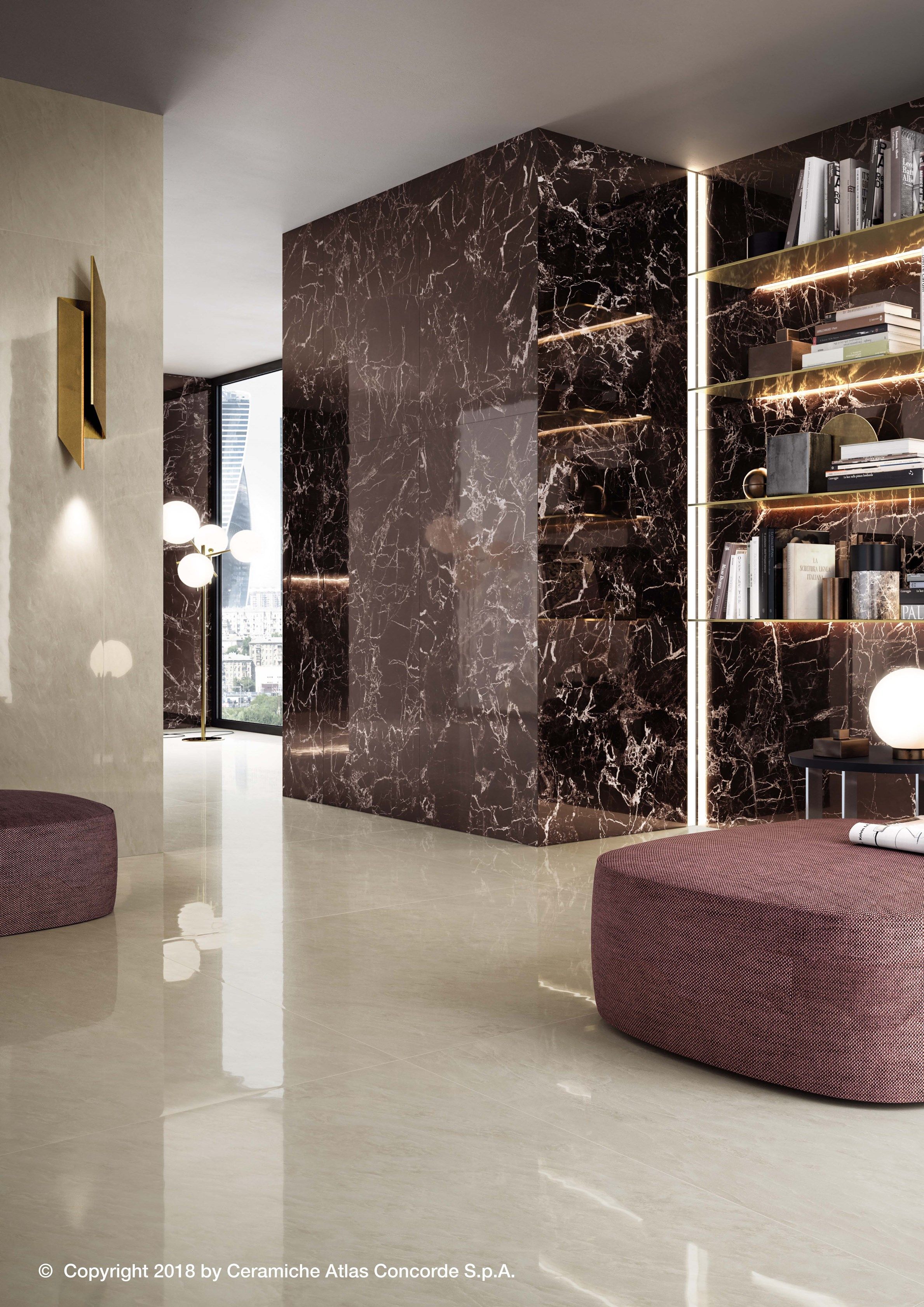 Пол из керамогранита с мраморным эффектом Atlas Concorde Marvel Edge ARCH-00074519 - Вид №35