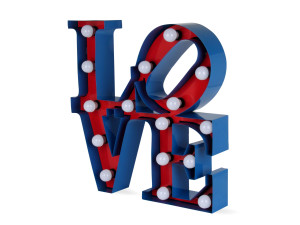 Напольная лампа / металлическая световая вывеска