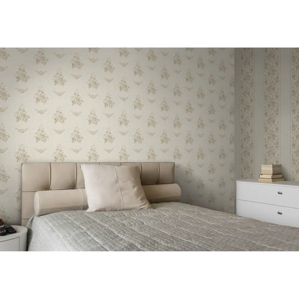 Обои виниловые Palitra Life Small Roses бежевые 0.53 м 1359-12 STLM-2190809 - Вид №5