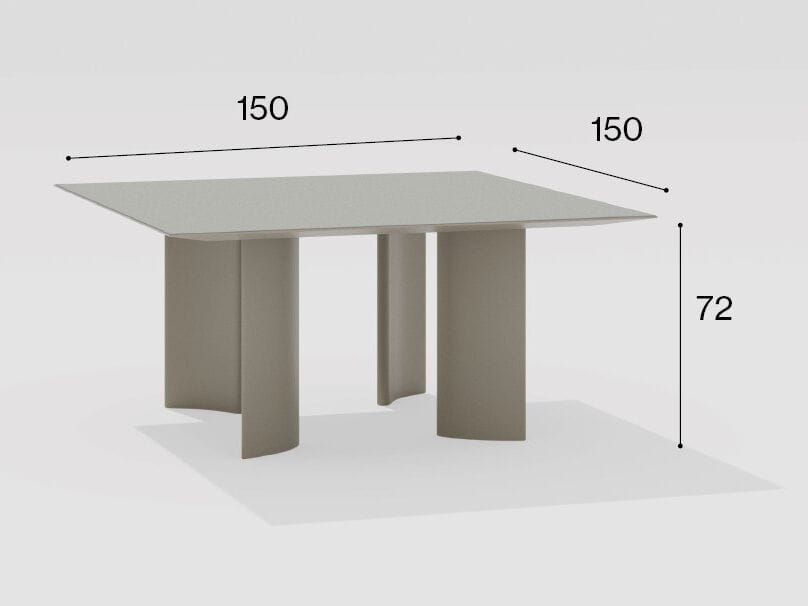 Квадратный садовый стол FAST Naca ARCH-00023049 - Вид №7