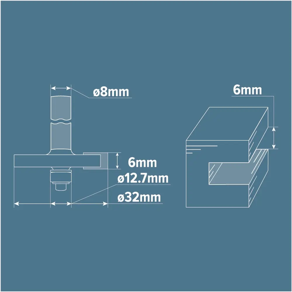 Фреза кромочная дисковая Brigadier D32x6 мм STLM-2196584 - Вид №4