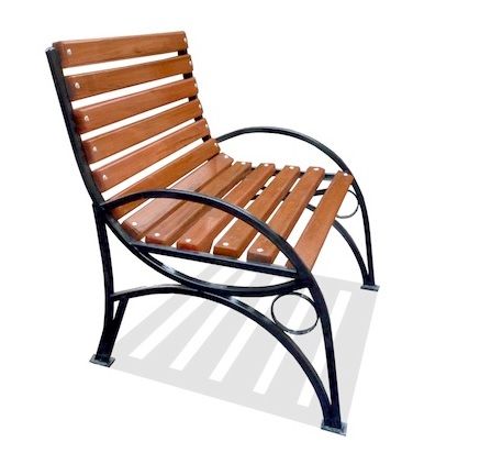 BUKR02.01.01-MS.DP БУЛЬВАР Кресло 2 с подлокотниками, скамья парковая LAB.Space  - Вид №1