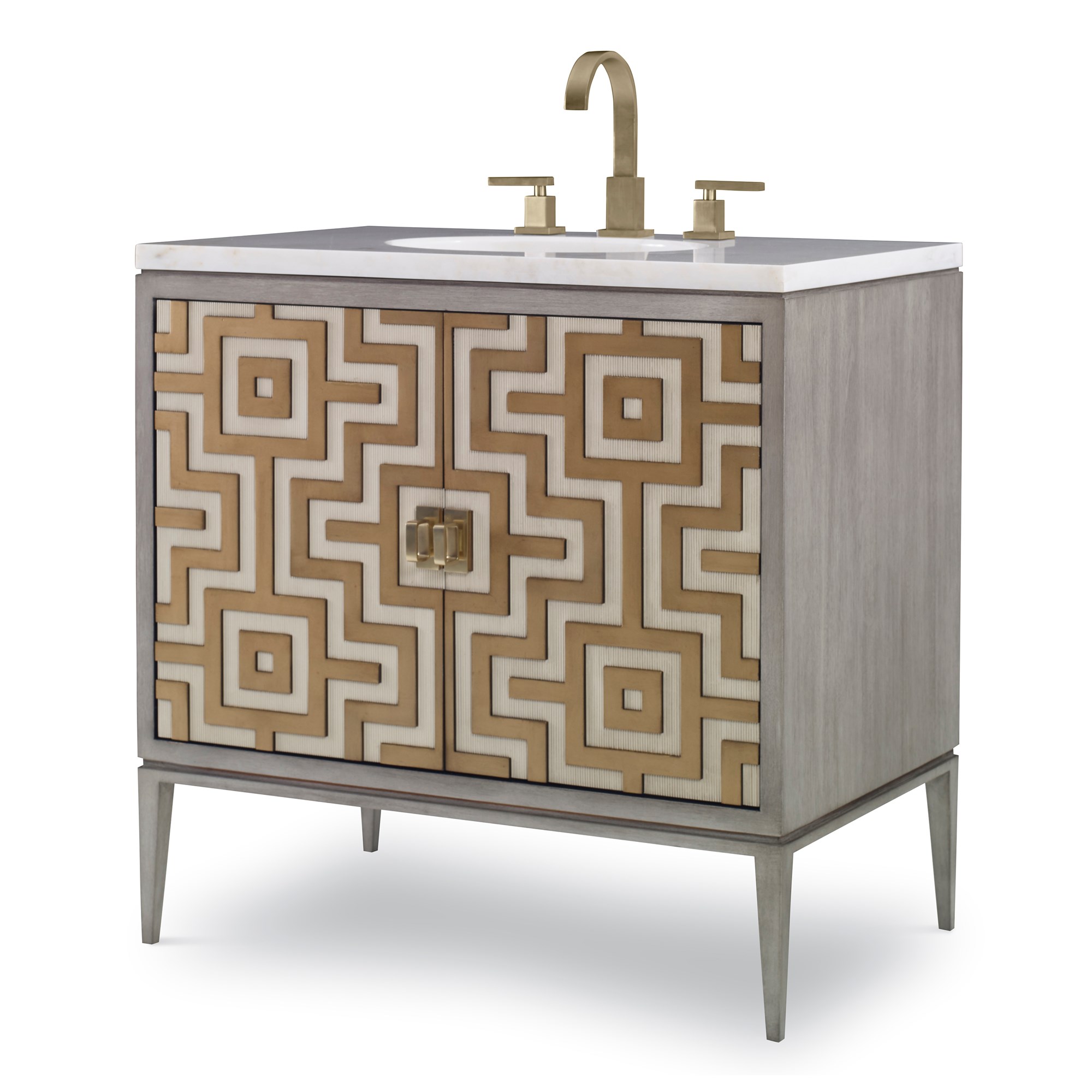 Тумбочка, средняя (от 34 до 36,5) 07250-110-301 Labyrinth Sink Chest Ambella  - Вид №1
