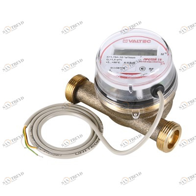 VLF-15U-IRS Водосчетчик универсальный с проводными и беспроводными интерфейсами передачи данных Valtec 1/2", 110 мм, RS 485 