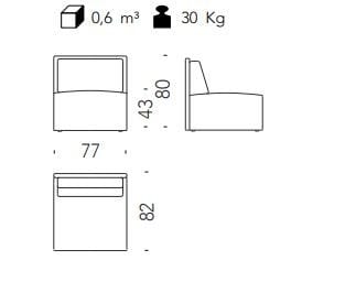 Модульный тканевый диван MOROSO Sushi edition ARCH-00127358 - Вид №1