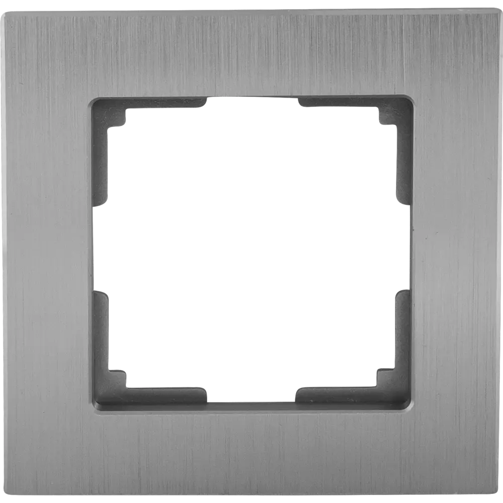 Рамка Werkel Aluminium для розеток в стильном металлическом исполнении 17781886