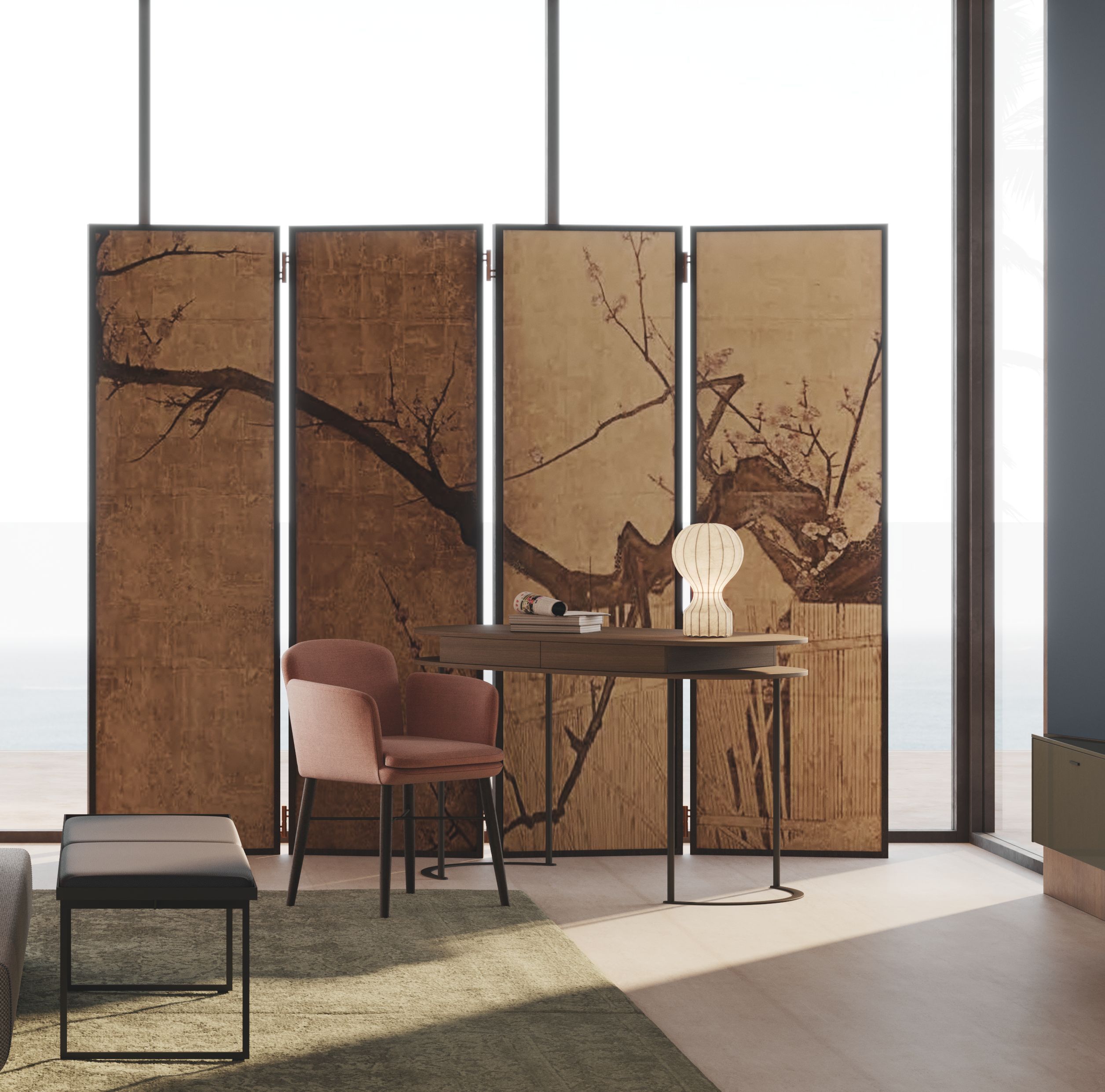 Деревянный письменный стол с ящиками Lema Ortis ARCH-00069115 - Вид №1