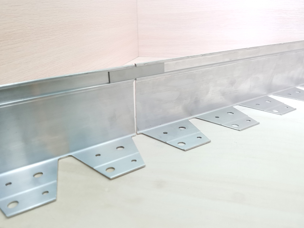 Алюминиевый бордюр 100 мм, длина 2500 мм компл. ГеоПластБорд GPBST-14 - Вид №11