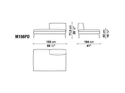 Угловой диван из ткани B&B Italia Michel ARCH-00050009 - Вид №31