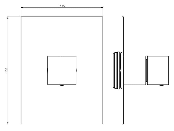 Трехходовой переключатель для душа Rubinetterie Frattini душевые кабины ARCH-00072005 - Вид №10