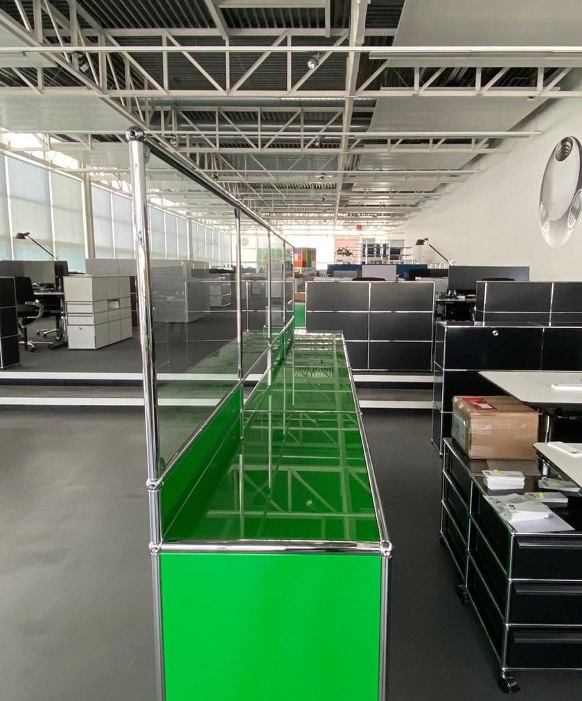 USM Модульная стойка администратора с парафиатным барьером Usm protective screens sun-id-1373651 - Вид №1