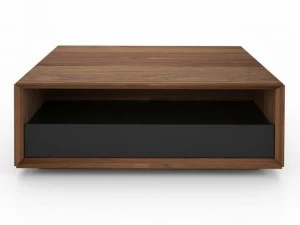 Huppé Прямоугольный журнальный столик из орехового дерева со встроенным ящиком Edward 2071/3/6/7