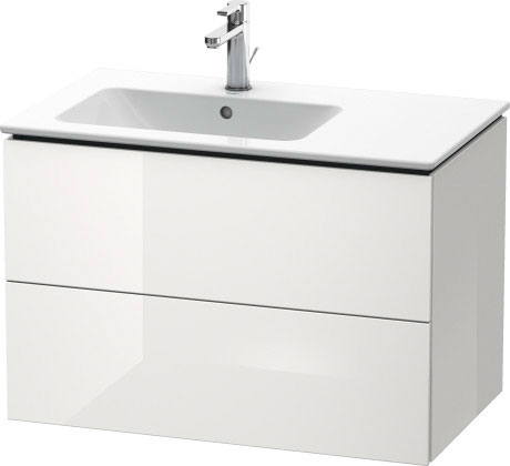 LC629100909 L-Cube Тумбочка подвесная Светло-голубой матовый декор Duravit - Вид №2