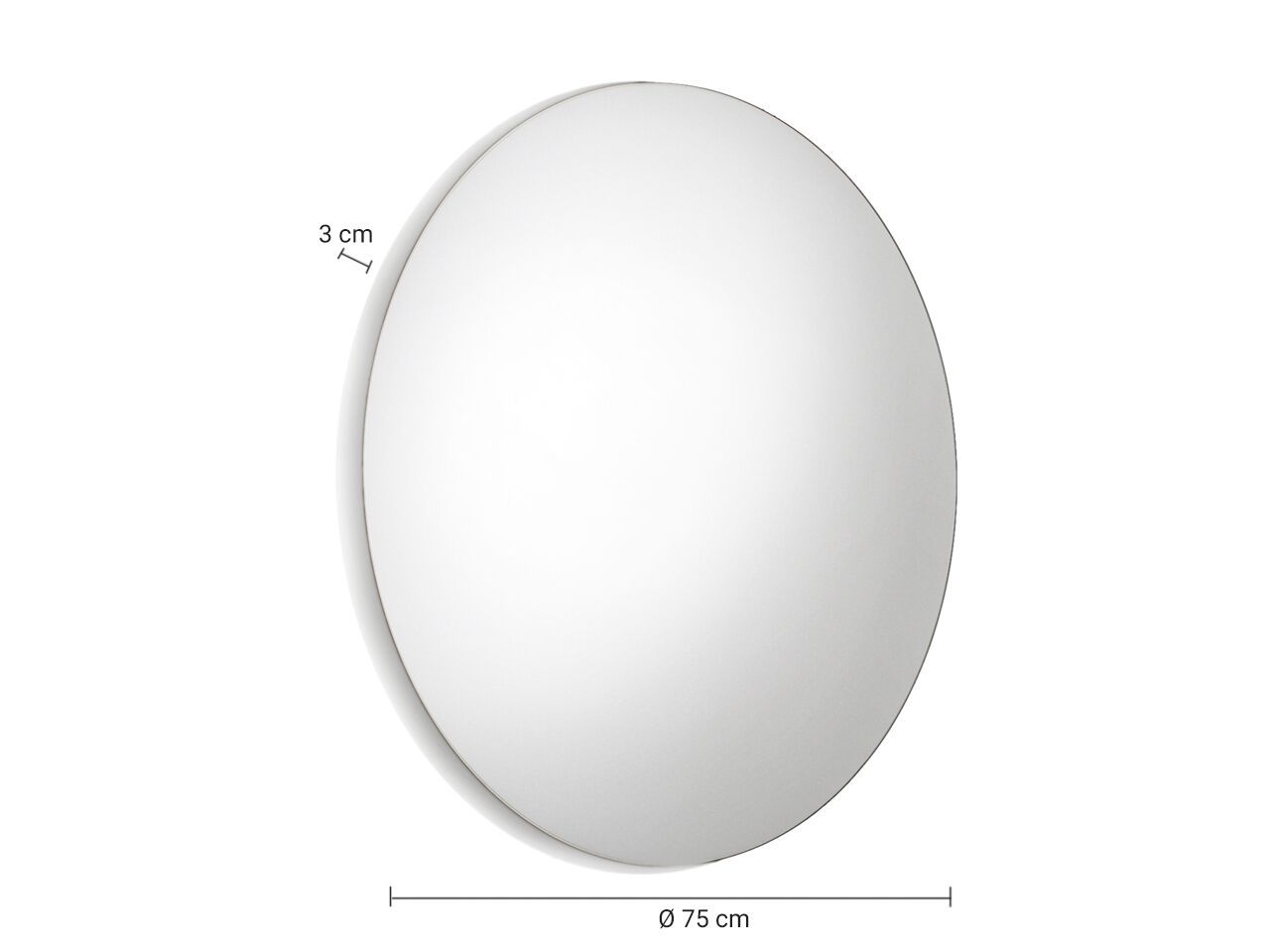 Круглое зеркало для ванной комнаты со встроенным освещением GEDY GEORGE ARCH-00147571 - Вид №2