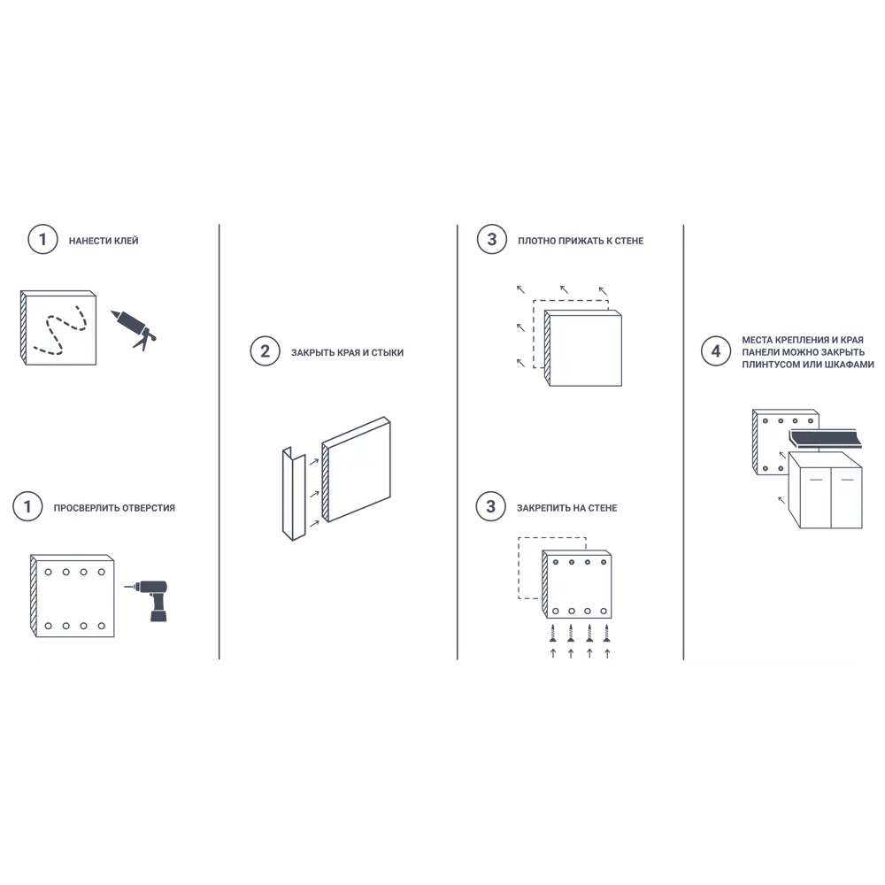 Santreyd Стеновая панель Фристайл - стильная защита для кухни 240х60 см 85359493 STLM-0062171 - Вид №2