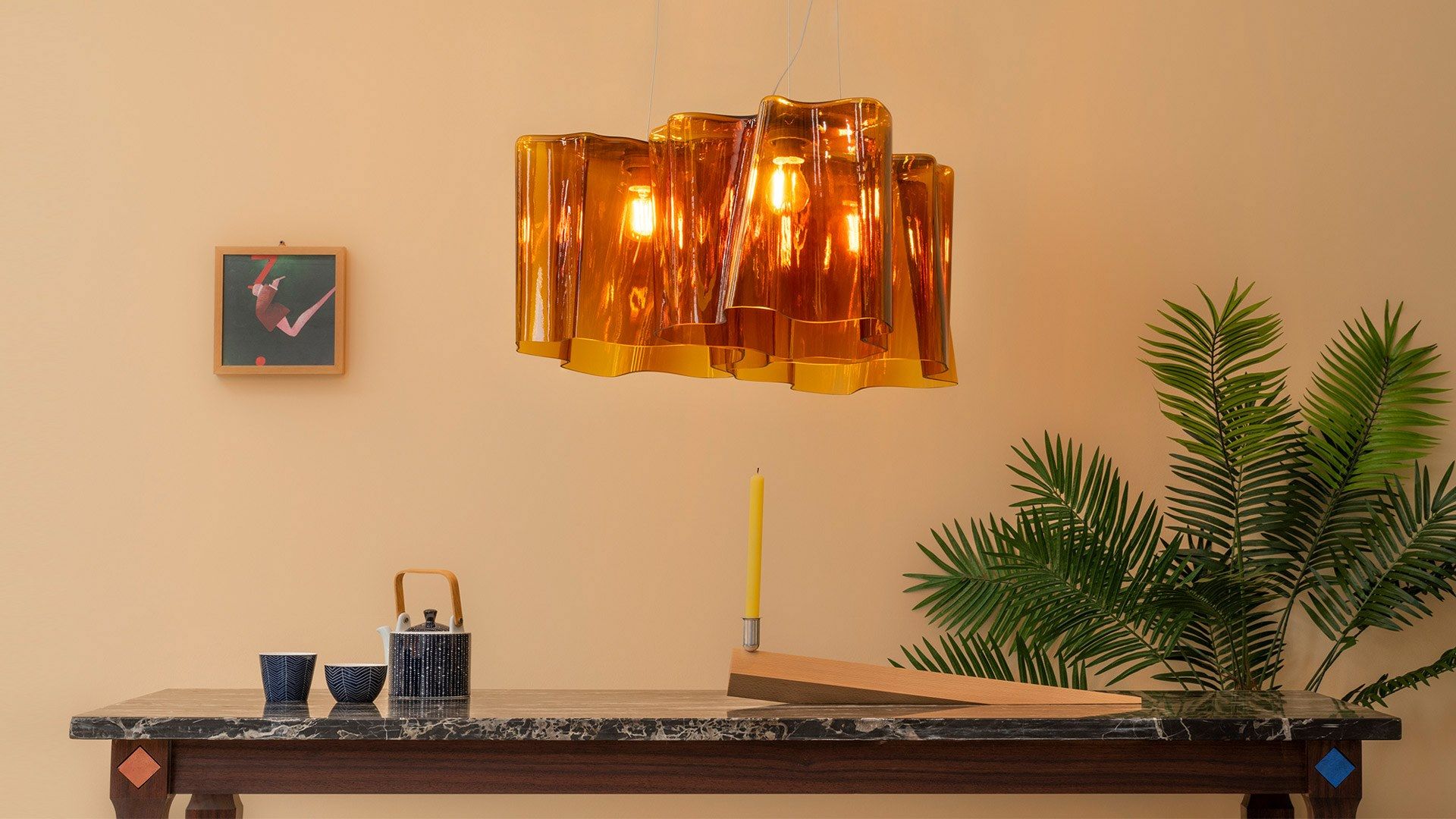 Подвесной светильник из дутого стекла Artemide LOGICO 3X120° ARCH-00078814 - Вид №1