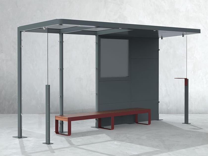 4-модульный навес из стали и стекла DIMCAR Я ARCH-00038204