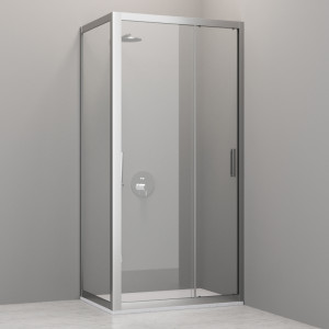 745501 Раздвижная дверь FPSC50 h2000, прозрачное стекло 6 мм, профиль хром, Kerasan Cabine doccia Италия