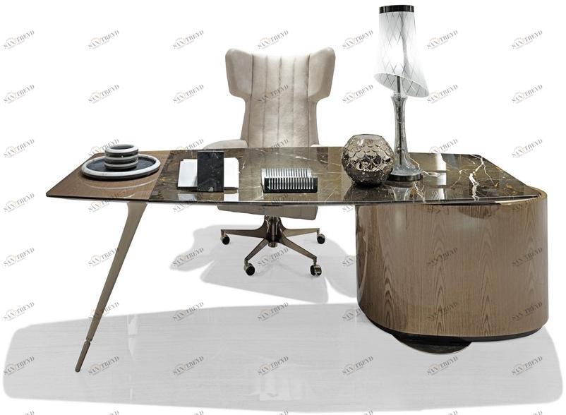 Visionnaire Стол из мрамора с ящиками sun-id-1489346