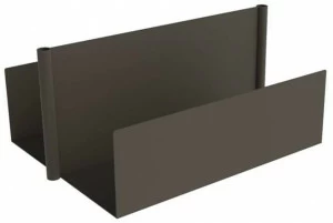 iSimar Низкий прямоугольный горшок из оцинкованной стали Esther & tonin Isi 7215