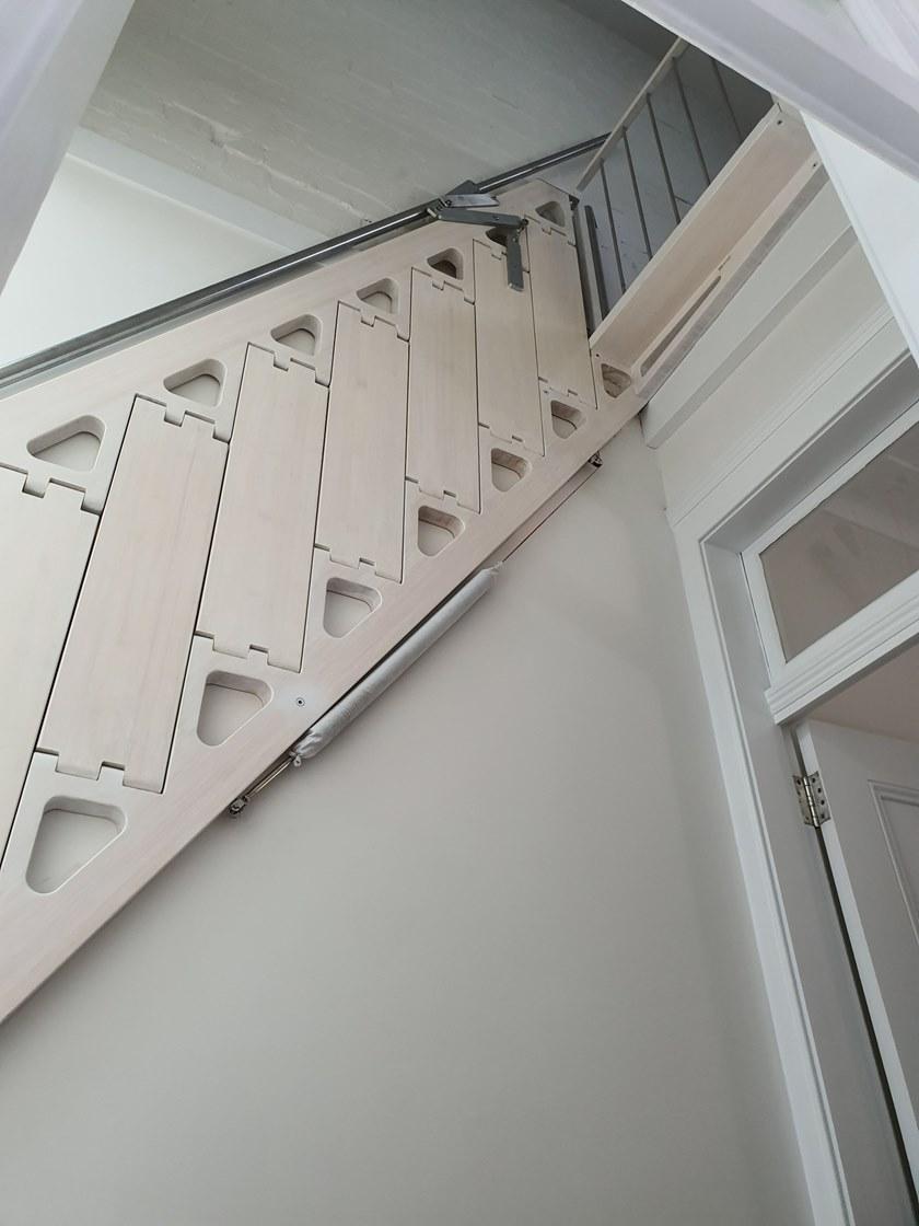 Bcompact Выдвижная лестница из дерева  Bhs-01  - Вид №24