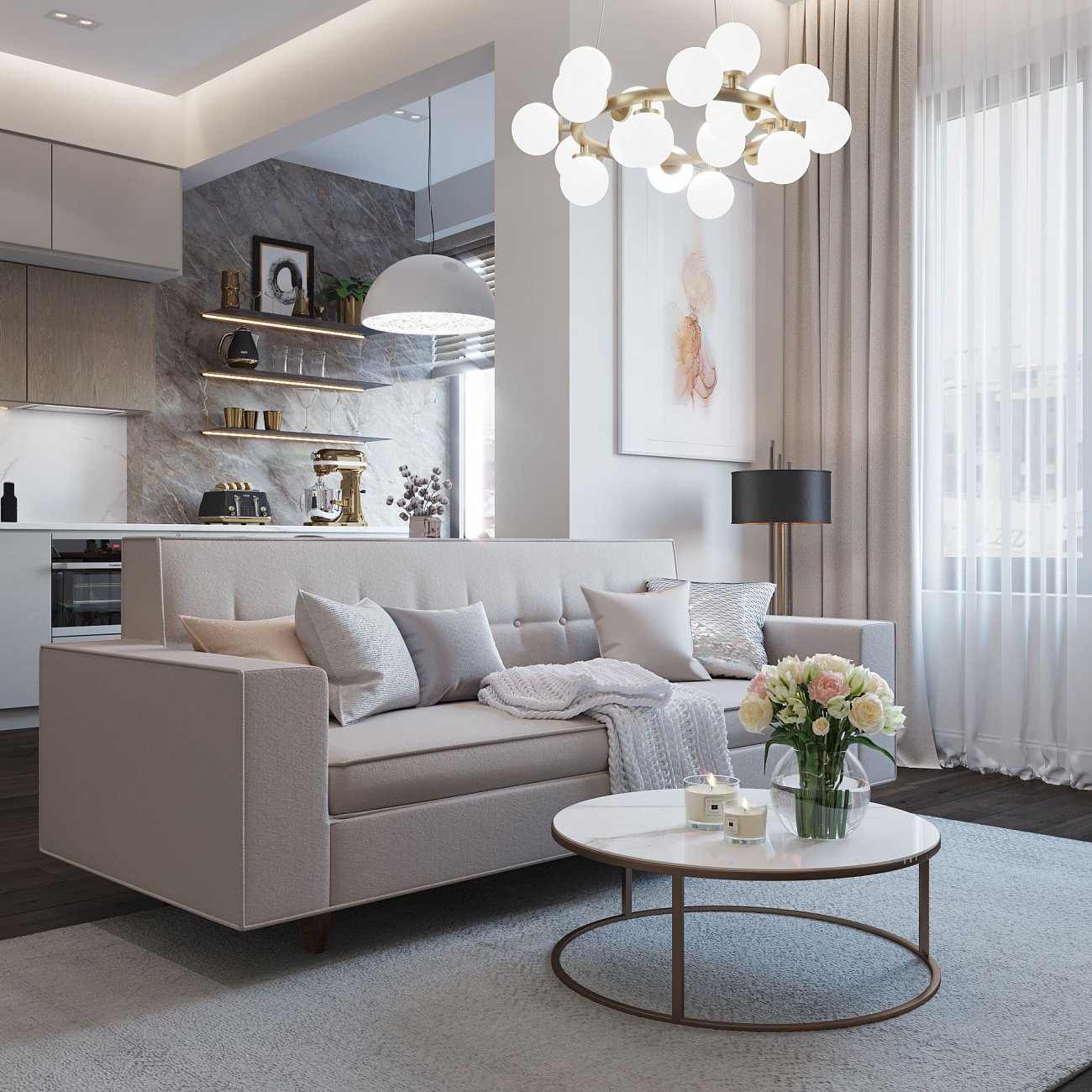 Подвесная люстра Ideal Lux Dna SP25 IDEAL LUX ДИЗАЙНЕРСКИЕ, DNA 312798 Белый  - Вид №5