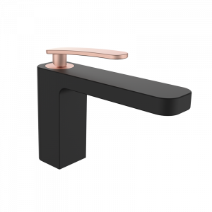 810126 PREMIUM Черный Умывальник смеситель Черно-Розовое GRB MIXERS