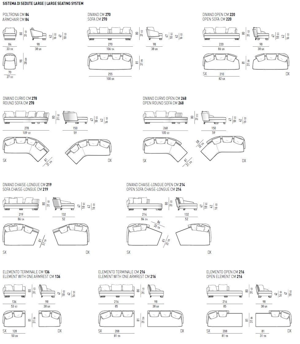 Изогнутый диван Minotti Lawson ARCH-00039478 - Вид №3