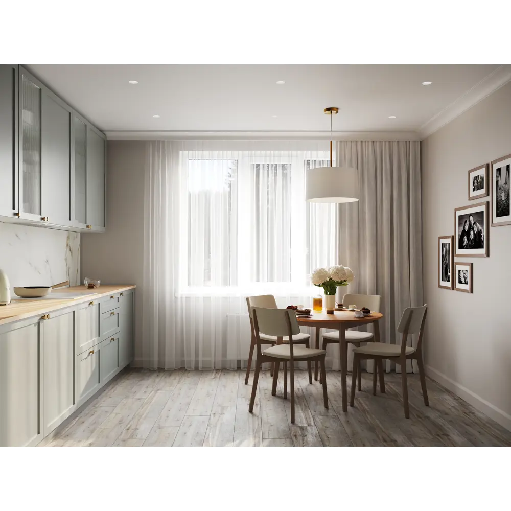 Фальшпанель Konsensa Кинель для кухни серо-зеленого цвета 89398719 STLM-1566058 - Вид №8