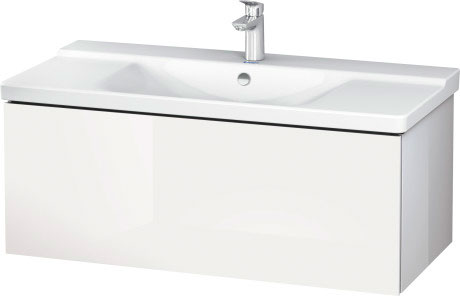 LC615008080 Тумбочка подвесная L-Cube #LC6150 1020 x 481 мм Graphit Super Matt Duravit - Вид №2