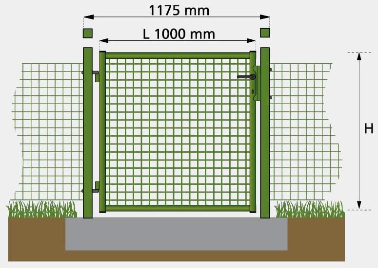 GRIGLIATI BALDASSAR Ворота в электросварной сетке sun-id-1414503 - Вид №3
