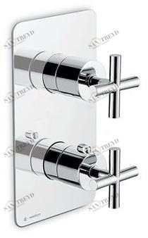newform Смеситель для душа встраиваемый термостатический на 2 отверстия Blink 69818e - 69828e