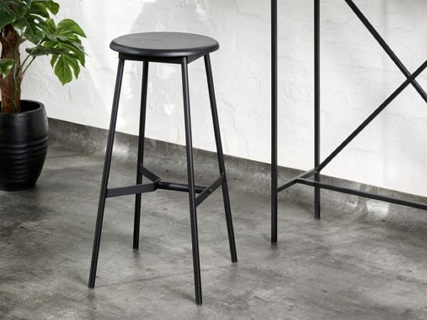 Металлический барный стул с подставкой для ног LAMBERT Derrick ARCH-00064193