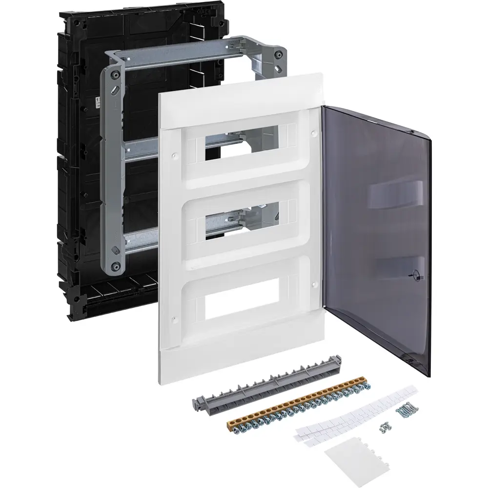 Щит распределительный встраиваемый Legrand Practibox S 36 модулей IP40 пластик цвет дымчатый STLM-2079170 - Вид №3