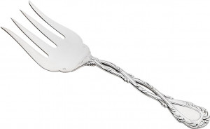 74550 Odiot Вилка для рыбы сервировочная Odiot "Трианон" 23,3см (серебро 925) Серебро 925