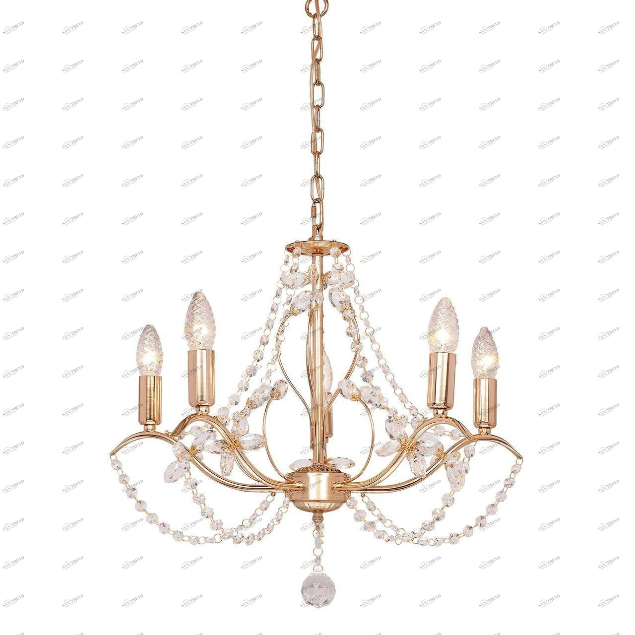 Подвесная люстра Silver Light Antoinette 726.58.5 SILVER LIGHT ANTOINETTE 185978 Золотой